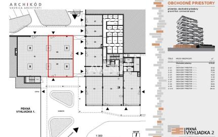 AVENUE I obchodný priestor 154,02m2, v projekte Pekná vyhliadka 2