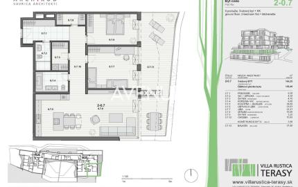 PREDAJ - 3-izbový byt v projekte VILLA RUSTICA-TERASY 2, Dúbravka