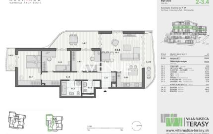 AVENUE I 4-izbový byt v projekte VILLA RUSTICA-TERASY 2, Dúbravka