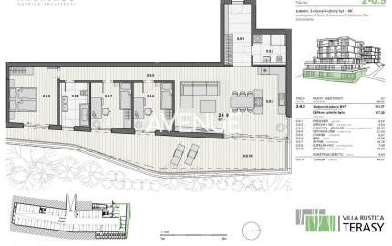 AVENUE I 4-izbový byt v projekte VILLA RUSTICA-TERASY 2, Dúbravka