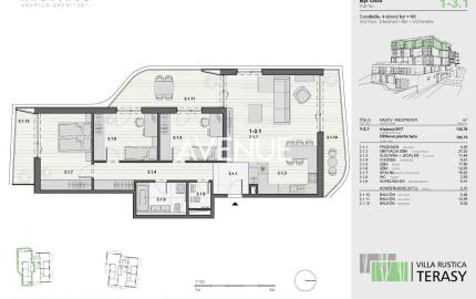 PREDAJ - 4-izbový byt v projekte VILLA RUSTICA-TERASY 1, Dúbravka