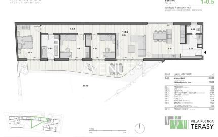 PREDAJ - 4-izbový byt v projekte VILLA RUSTICA - TERASY 1, Dúbravka