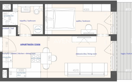 AVENUE | moderný a útulný 2i apartmán v projekte AGÁTY