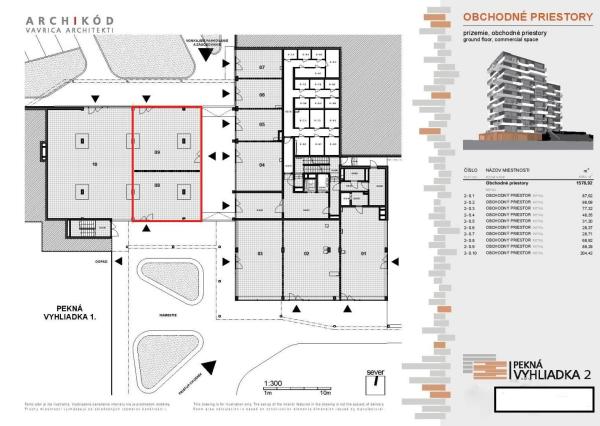 AVENUE I obchodný priestor 154,02m2, v projekte Pekná vyhliadka 2