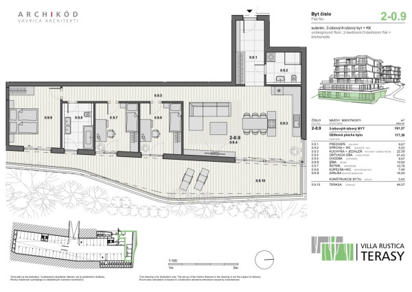 AVENUE I 4-izbový byt v projekte VILLA RUSTICA-TERASY 2, Dúbravka
