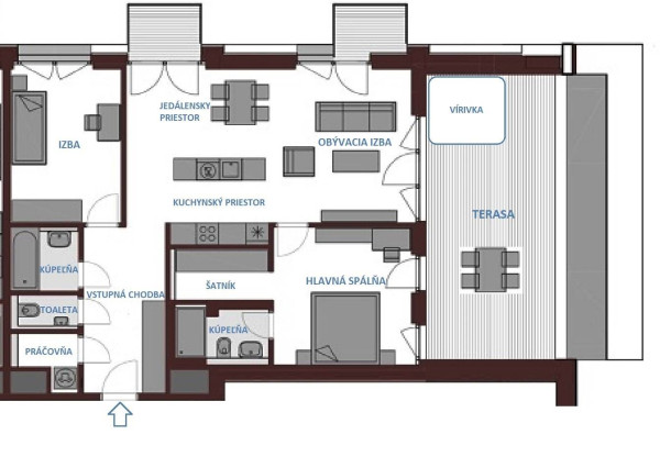 AVENUE | unikátny 3i byt s veľkou terasou v novostavbe ikonického 
