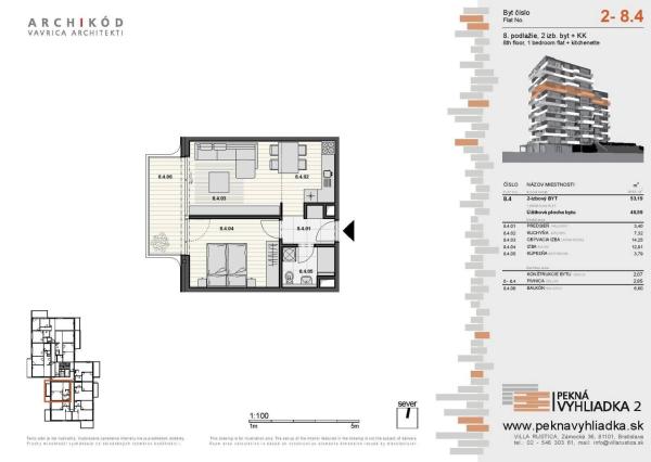 LEXXUS-PREDAJ, 2-izbový byt v projekte Pekná vyhliadka 2, Dúbravka