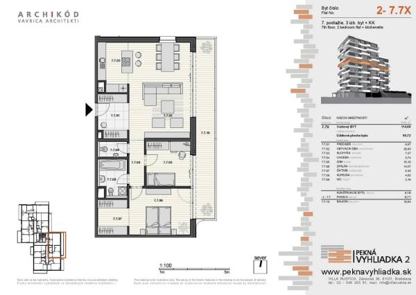 LEXXUS-PREDAJ, 3-izbový byt v projekte Pekná vyhliadka 2, Dúbravka