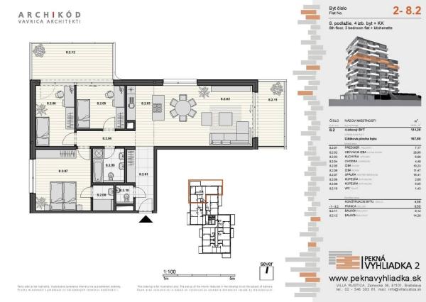 LEXXUS-PREDAJ, 4-izbový byt v projekte Pekná vyhliadka 2, Dúbravka