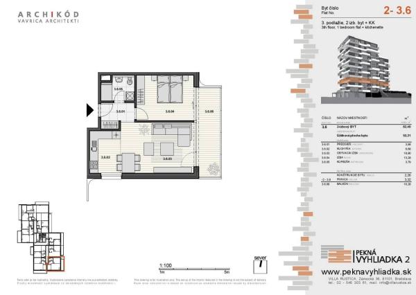 LEXXUS-PREDAJ, 2-izbový byt v projekte Pekná vyhliadka 2, Dúbravka