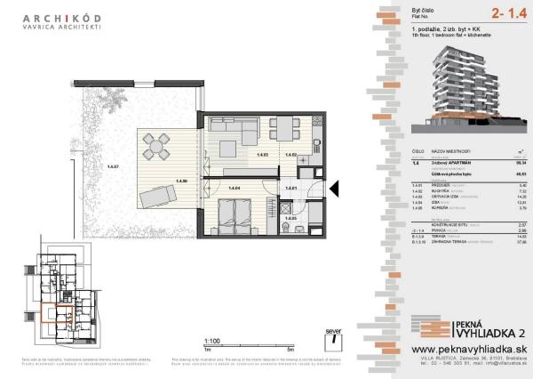 LEXXUS-PREDAJ, 2-izbový byt v projekte Pekná vyhliadka 2, Dúbravka