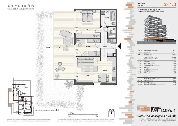 LEXXUS-PREDAJ, 3-izbový byt v projekte Pekná vyhliadka 2, Dúbravka