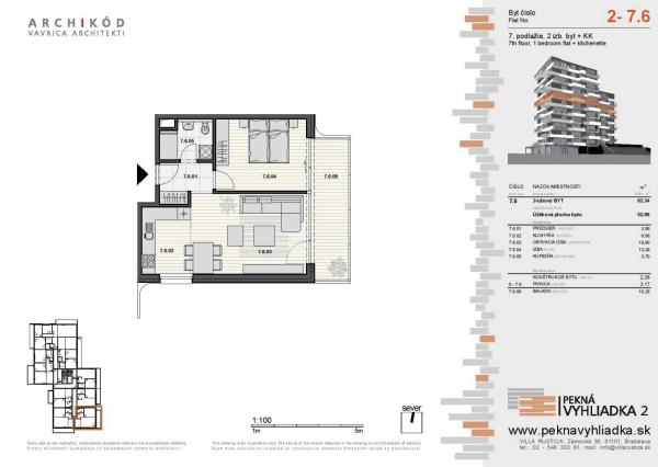 LEXXUS-PREDAJ, 2-izbový byt v projekte Pekná vyhliadka 2, Dúbravka