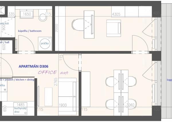 AVENUE | moderný a prakticky 2i apartmán - kancelária, s odpočtom DPH, v novostavbe AGÁTY